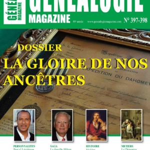 Abonnement généalogie Magazine 1 an - Etranger et Outre mer
