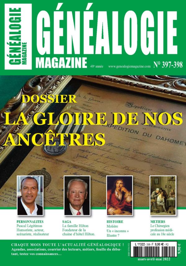 Abonnement généalogie Magazine 1 an - Etranger et Outre mer