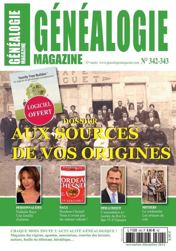 Généalogie Magazine N° 342-343