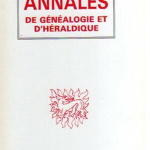 Annales de Généalogie et d'Héraldique N° 1 - Version numérique