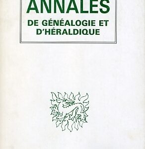 Annales de Généalogie et d'Héraldique N° 8 - Version numérique