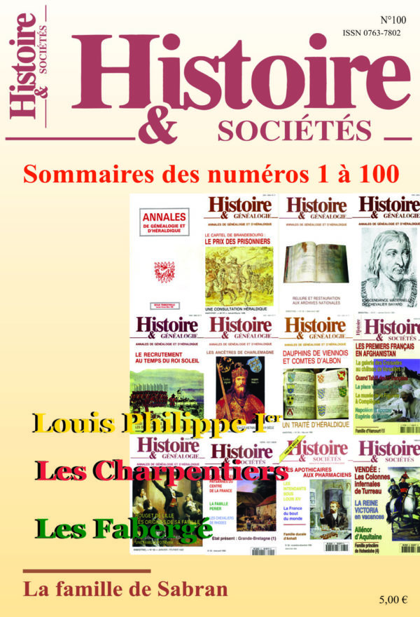 Histoire & Sociétés N° 100