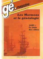 Généalogie Magazine n° 032 - septembre 1985