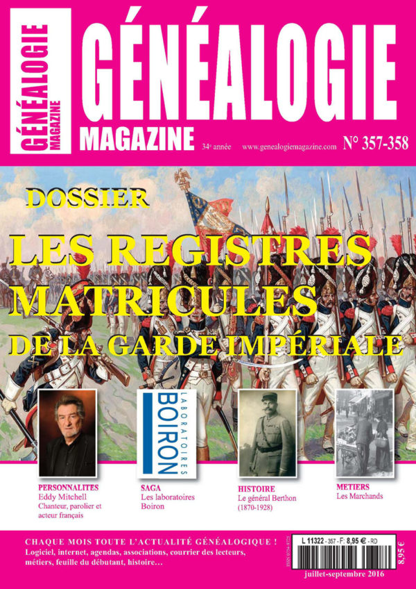 Généalogie Magazine n° 357-358