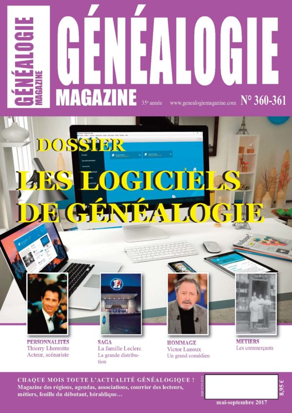 Généalogie Magazine n° 360-361
