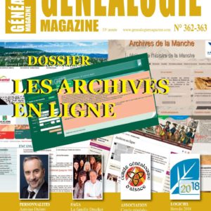 Généalogie Magazine n° 362-363