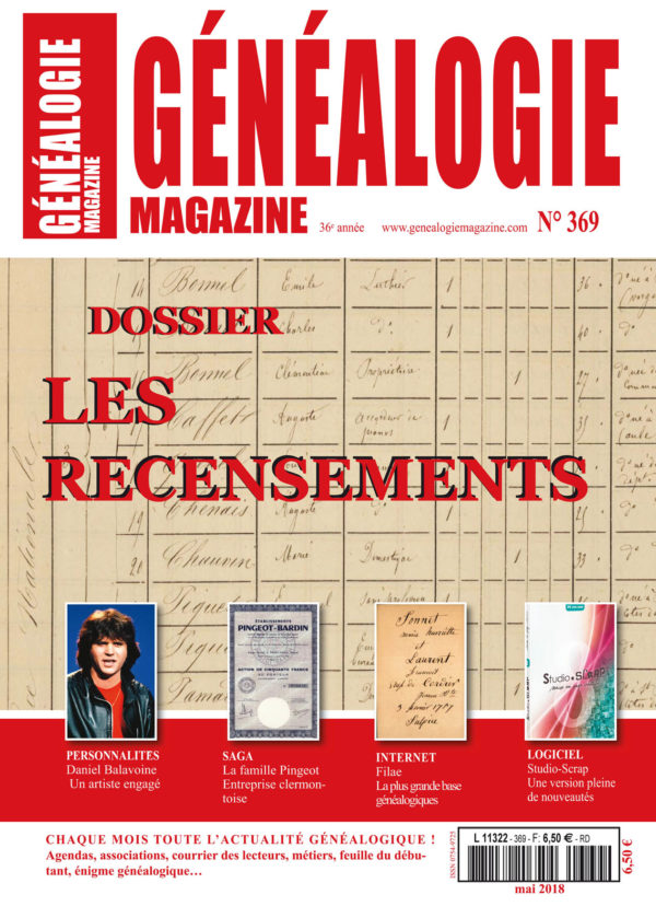 Généalogie Magazine n° 369