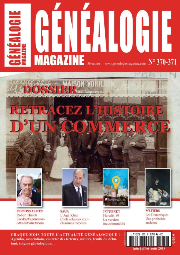 Généalogie Magazine n° 370-371