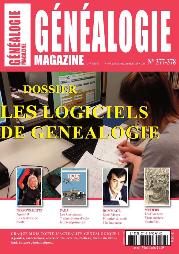 Généalogie Magazine n° 377-378