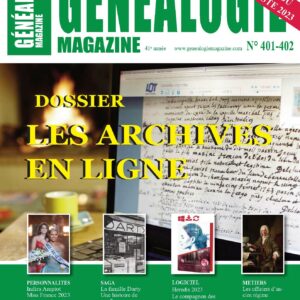 Généalogie Magazine N° 401-402