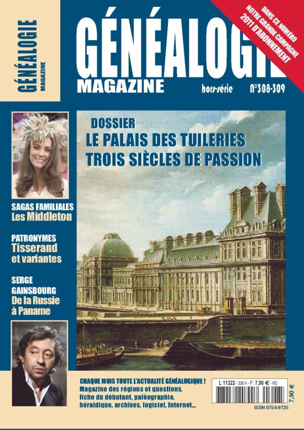 Généalogie Magazine N° 308-309