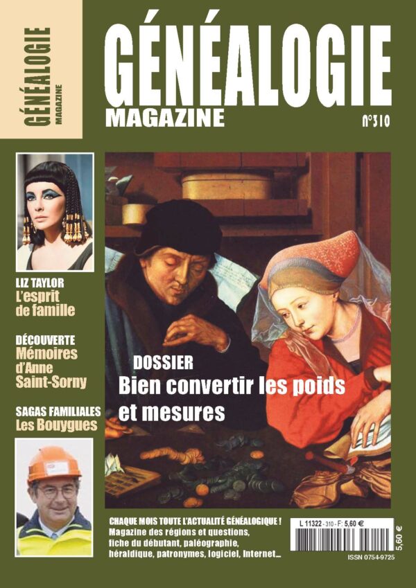 Généalogie Magazine N° 310