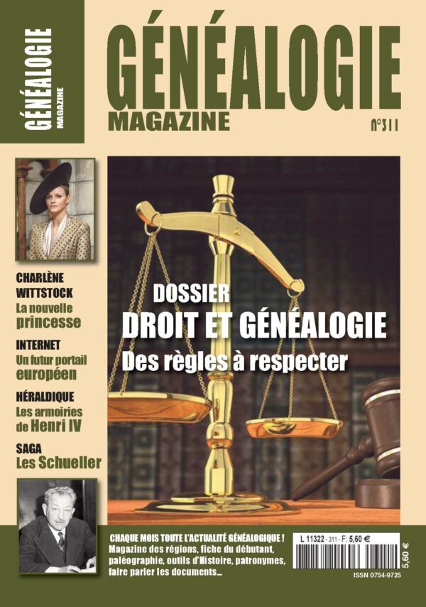 Généalogie Magazine N° 311