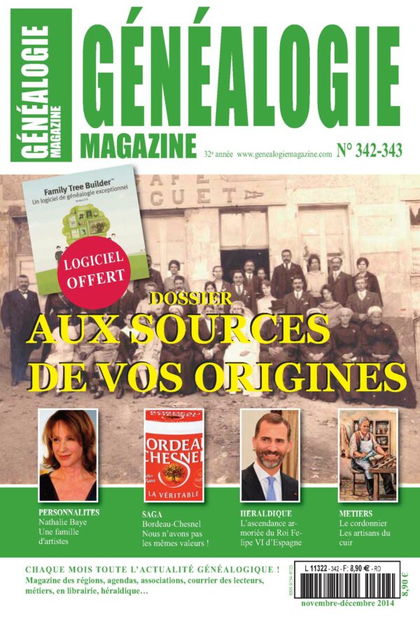 Généalogie Magazine N° 342-343