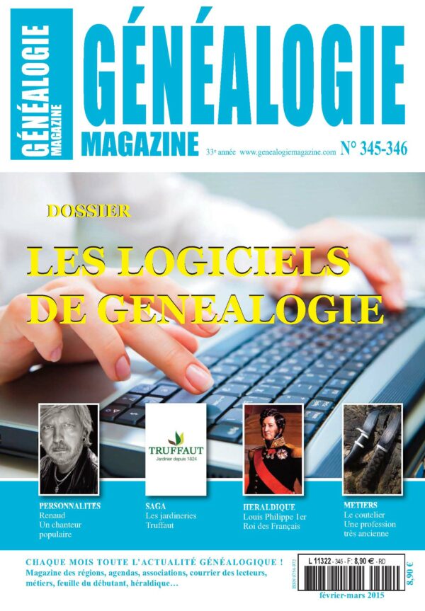 Généalogie Magazine N° 345-346
