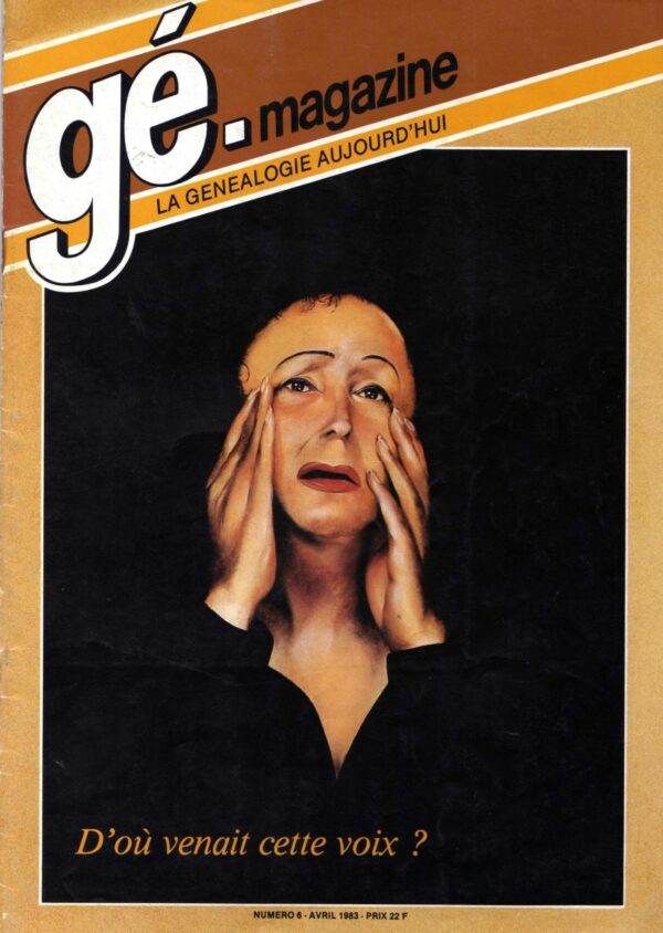 Généalogie Magazine N° 006 - avril 1983