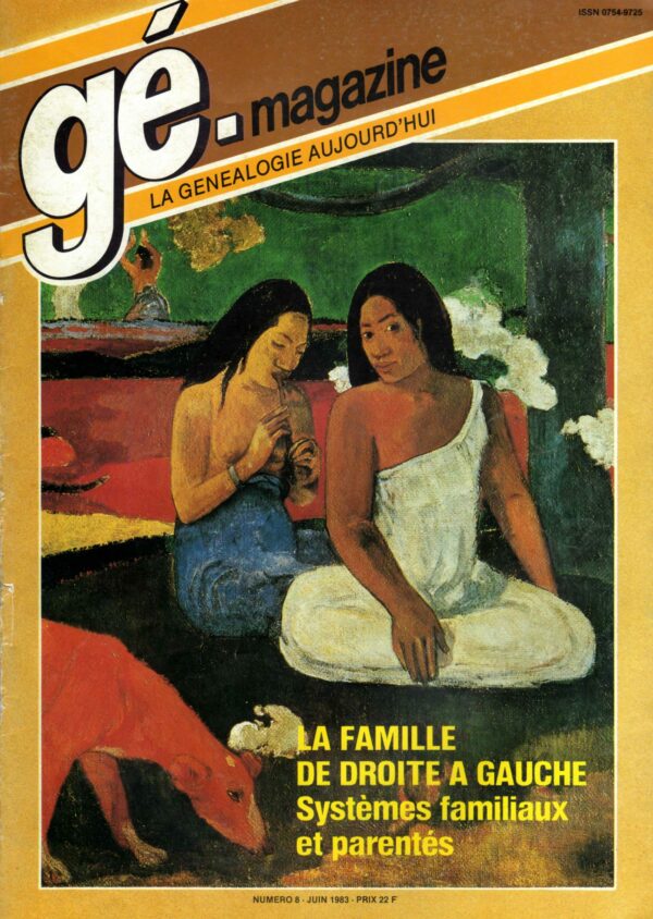 Généalogie Magazine N° 008 – juin 1983