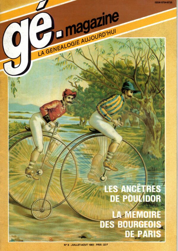Généalogie Magazine N° 009 – juillet-août 1983