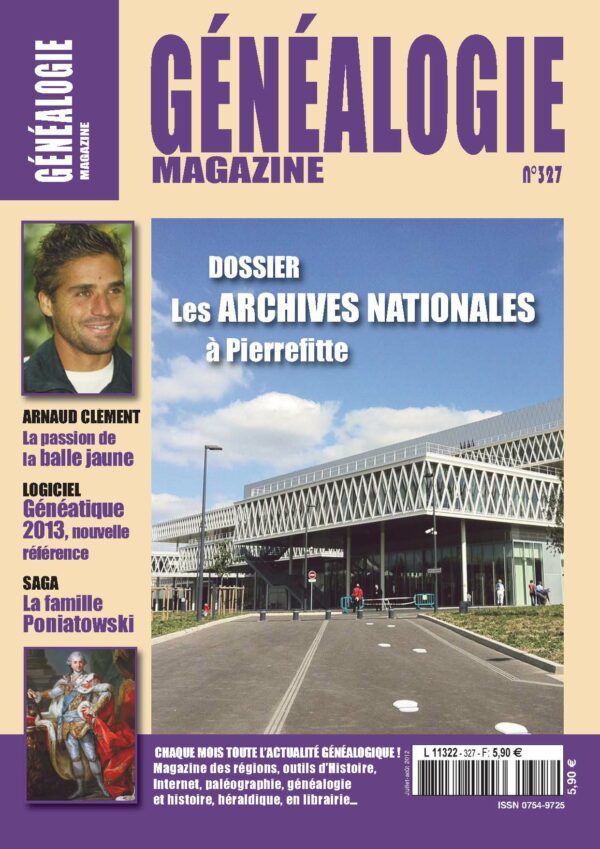 Généalogie Magazine N° 327