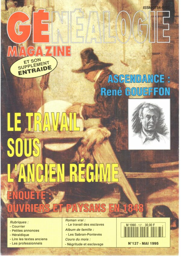 Généalogie Magazine n° 137 – mai 1995