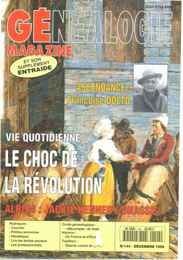 Généalogie Magazine n° 144 - décembre 1995