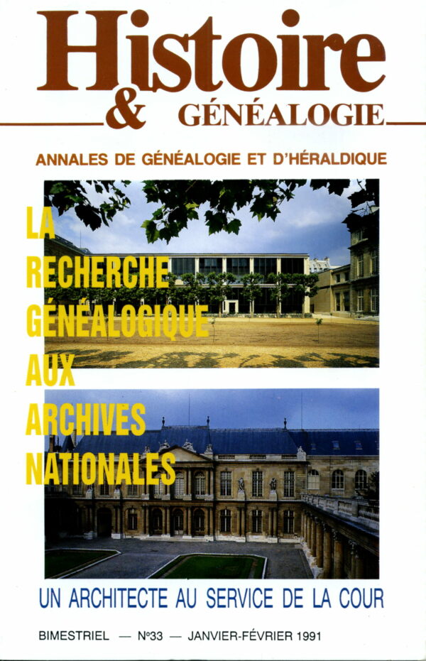 Histoire & Généalogie N° 33  - Version numérique
