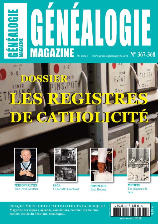 Généalogie Magazine n° 367-368