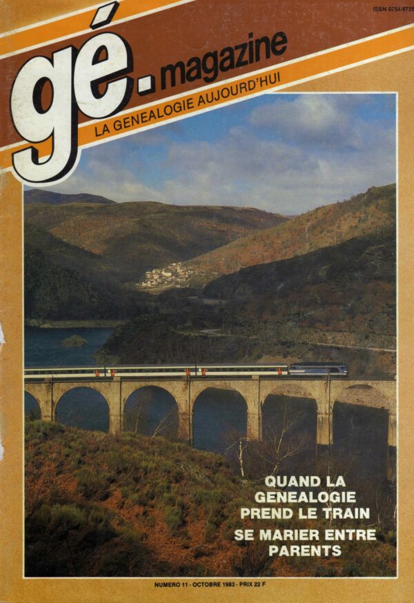 Généalogie Magazine N° 011 - octobre 1983