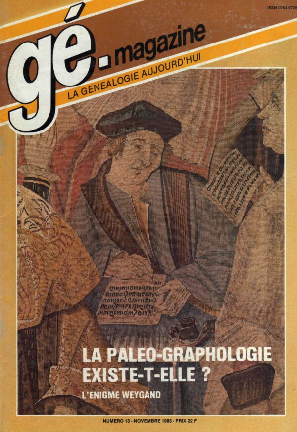 Généalogie Magazine N° 013 - décembre 1983