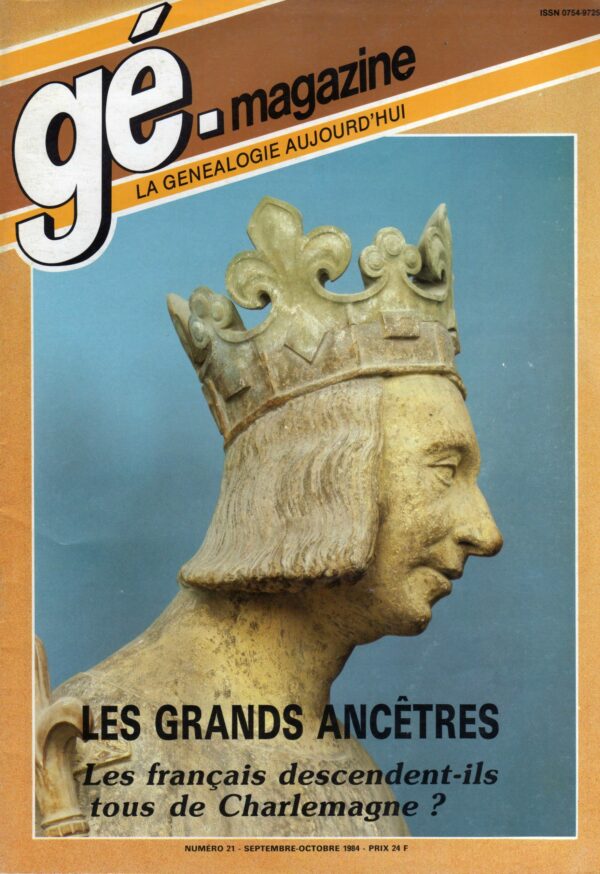 Généalogie Magazine n° 021 - septembre 1984