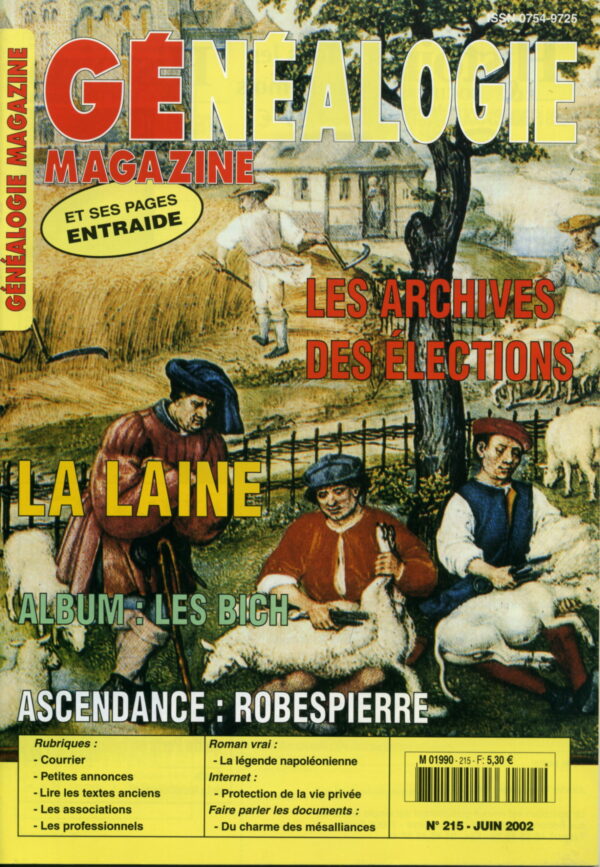 Généalogie Magazine n° 215