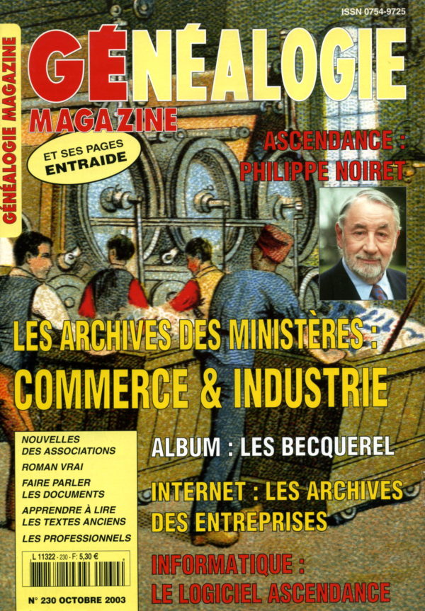 Généalogie Magazine n° 230