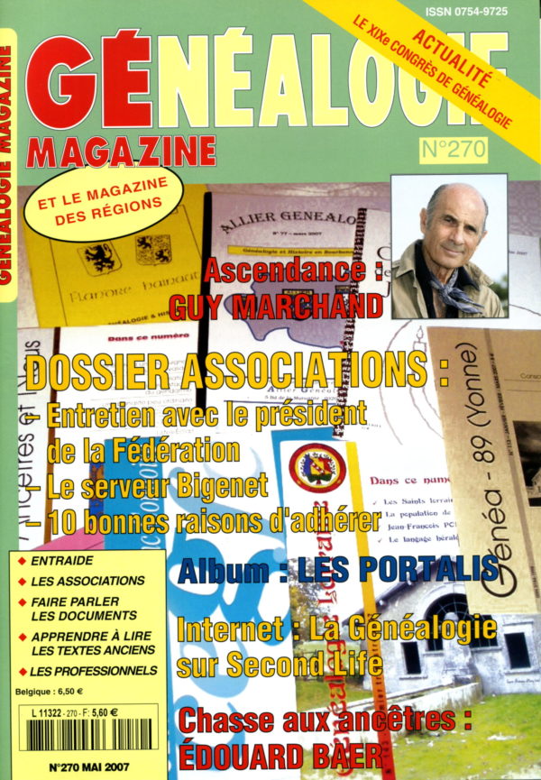 Généalogie Magazine n° 270