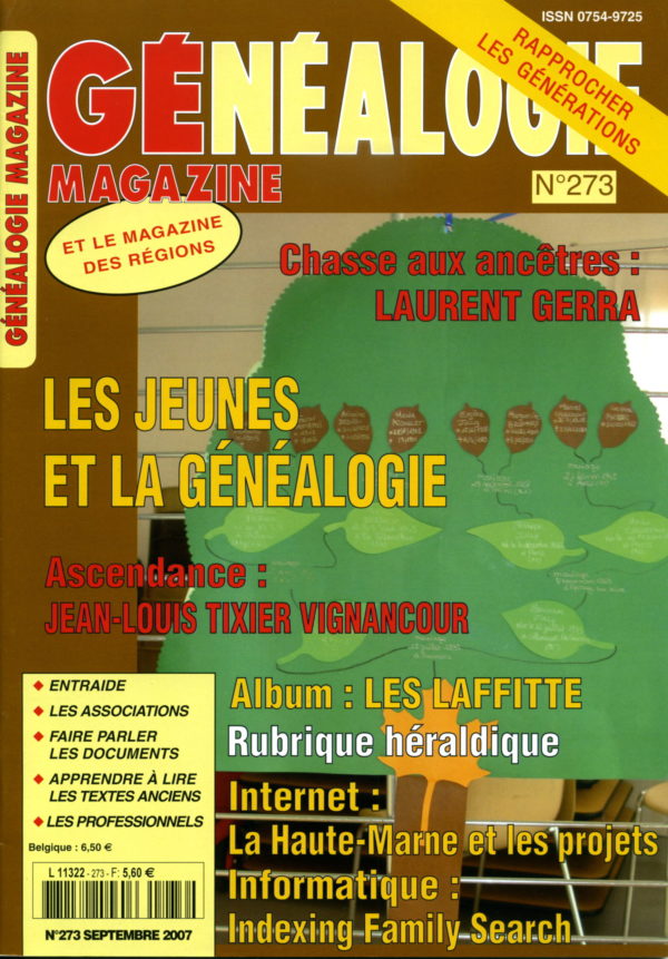 Généalogie Magazine n° 273