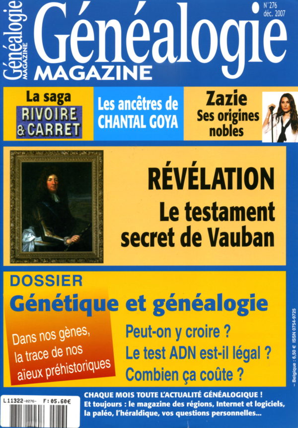 Généalogie Magazine N° 276