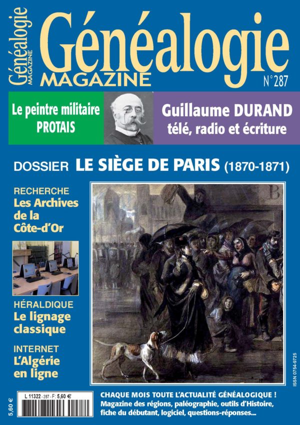 Généalogie Magazine N° 287