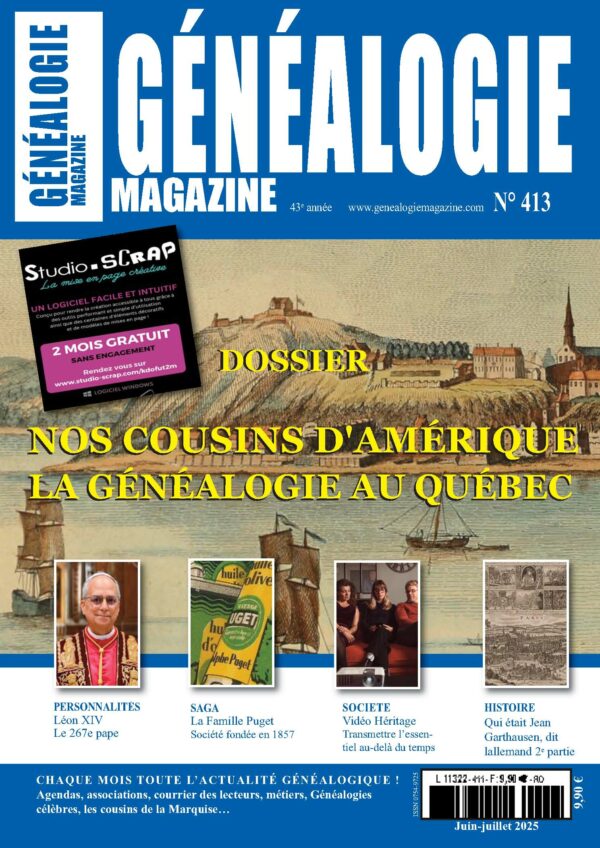 Généalogie Magazine N° 413