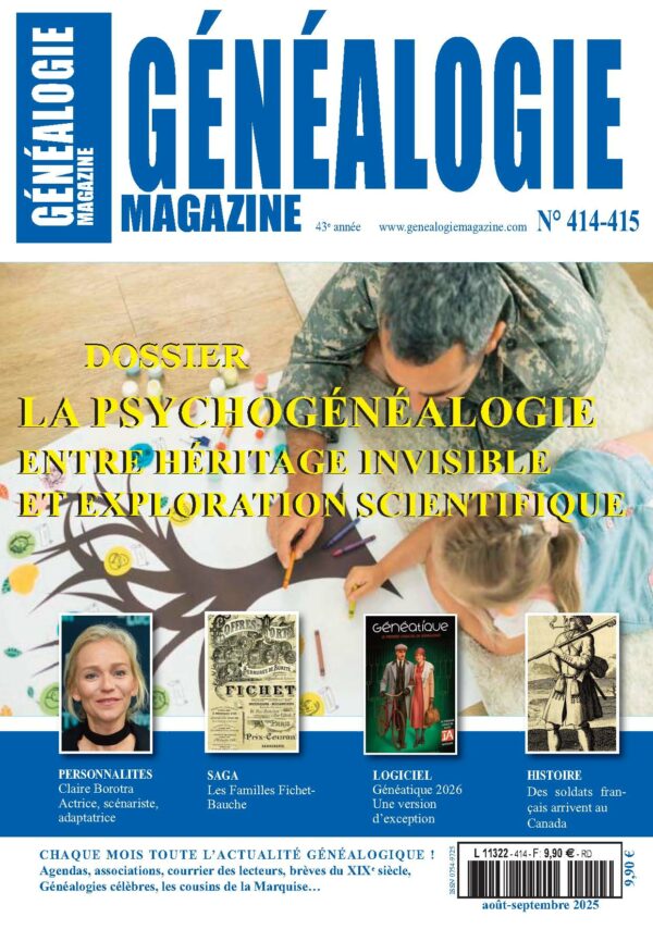Généalogie Magazine N° 414-415