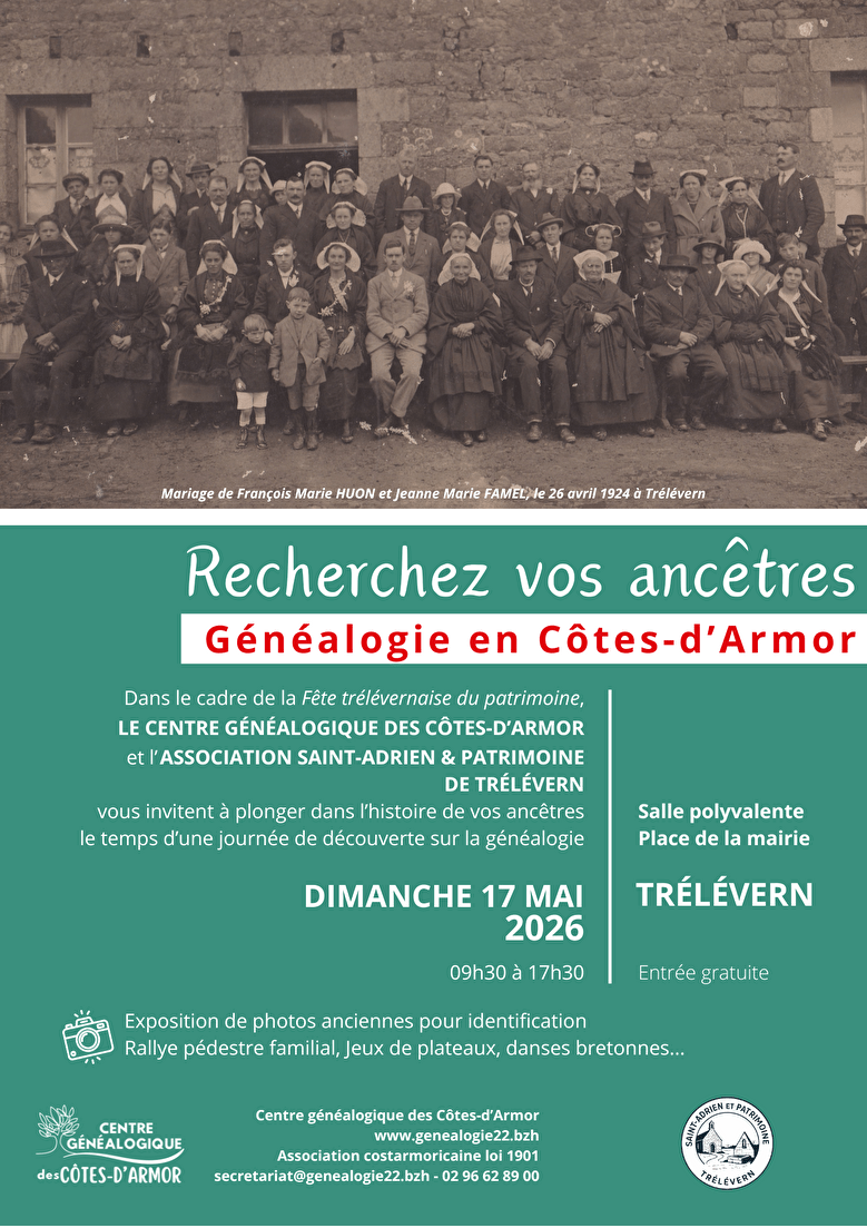 Recherchez vos ancêtres – Trélévern (22)