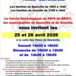 Journées généalogiques “Retour aux sources” – Sponville (54)
