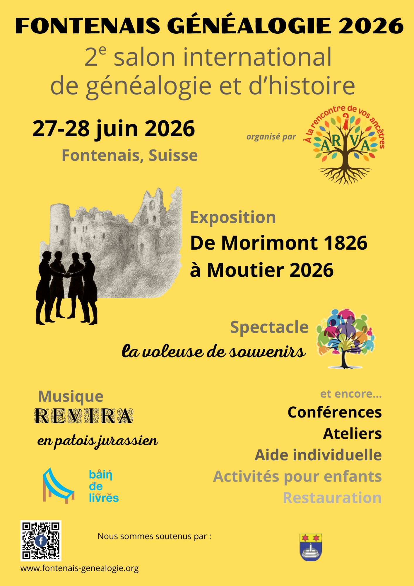 2e salon international de généalogie et d'histoire à Fontenais (Suisse)
