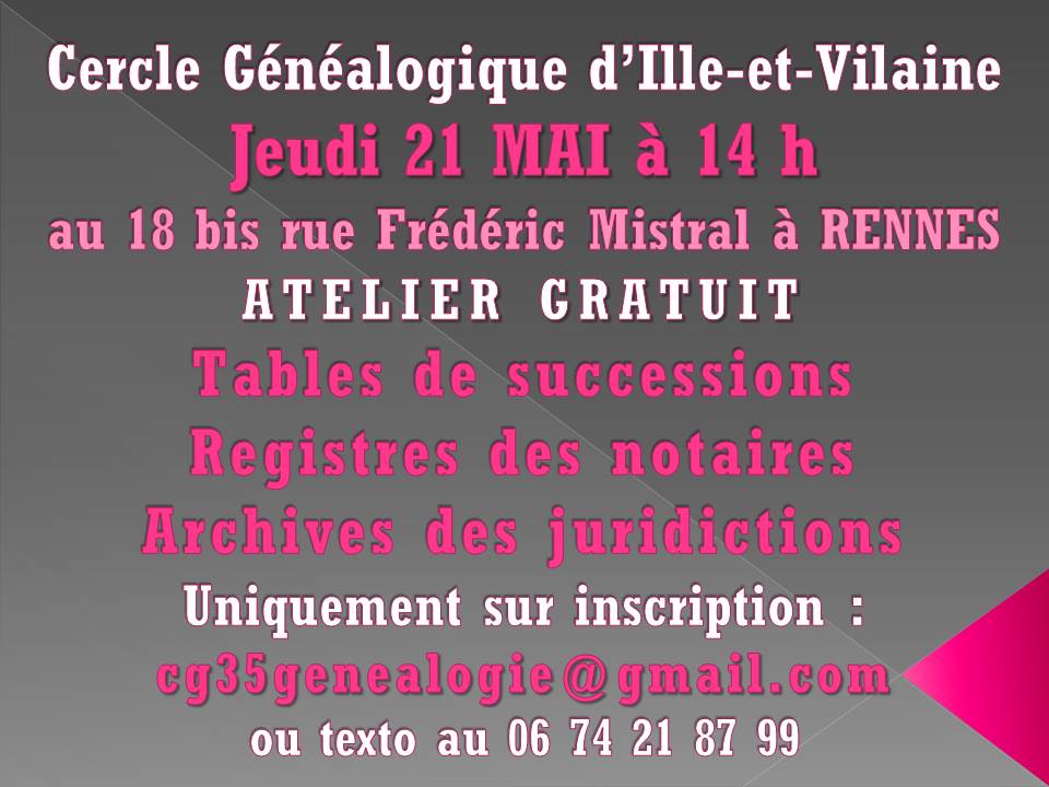Atelier tables des successions, registres des notaires, archives des juridictions
