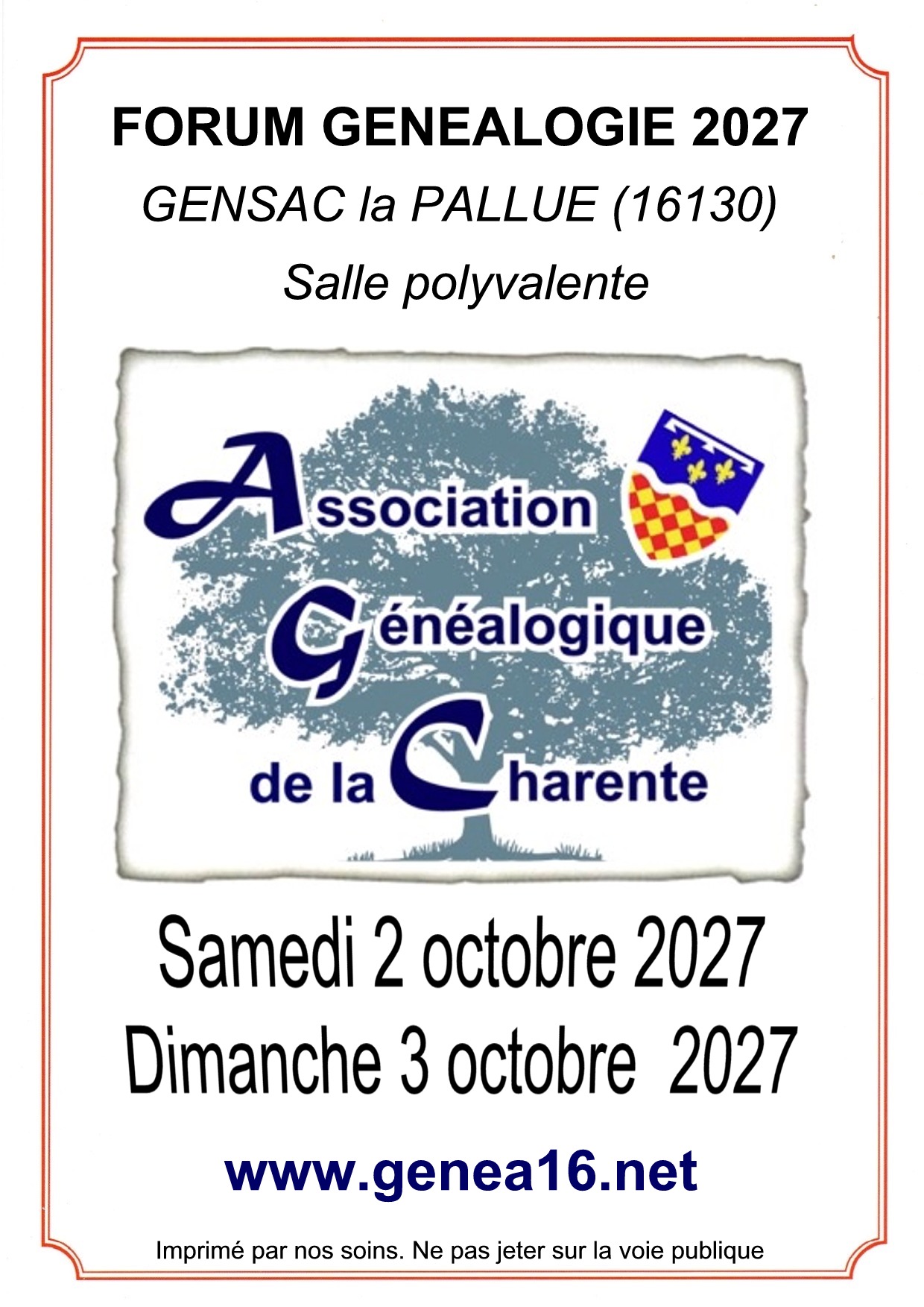 Forum Généalogie – Gensac La Pallue (16)