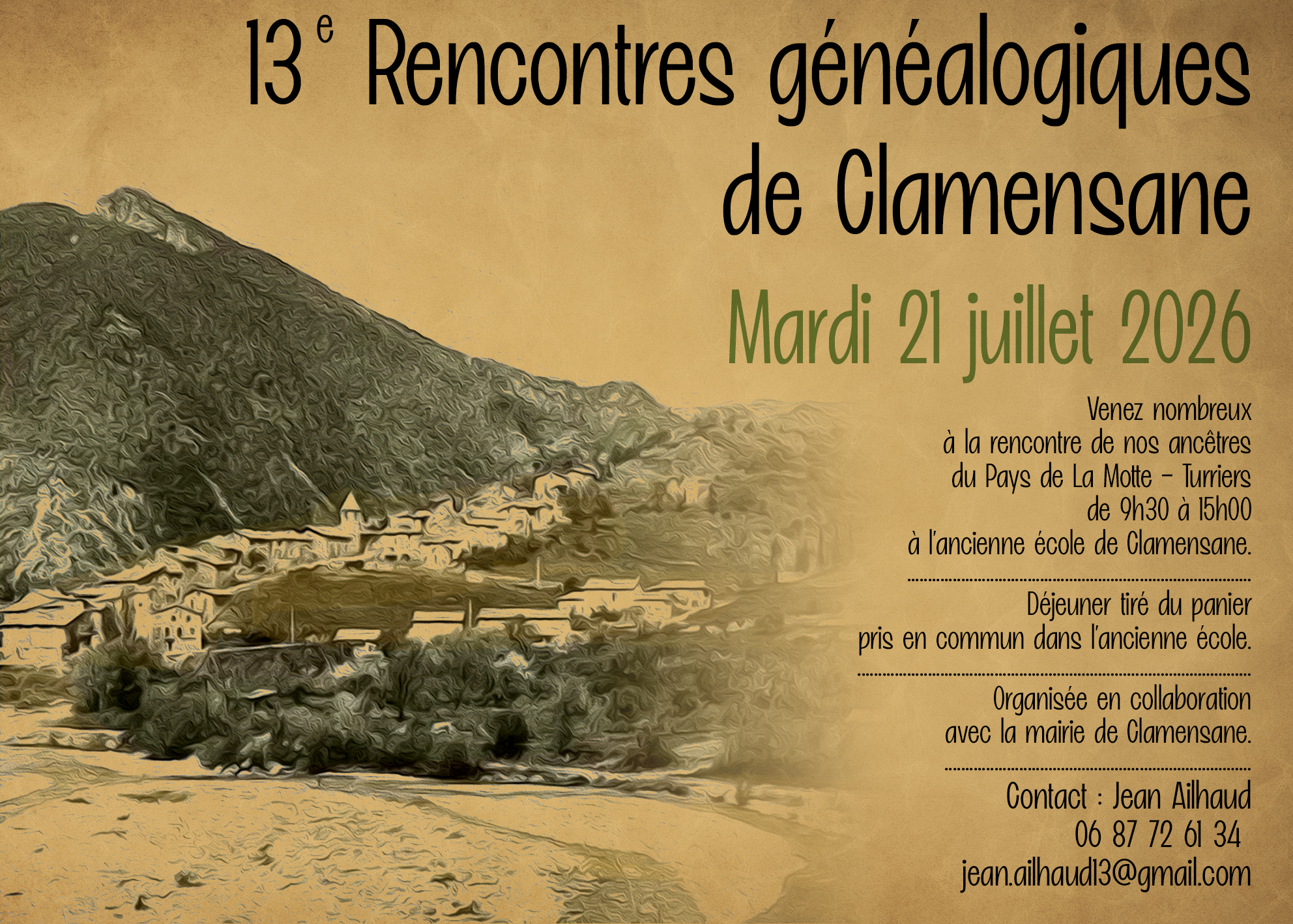 13e Rencontres généalogiques de Clamensane (04)
