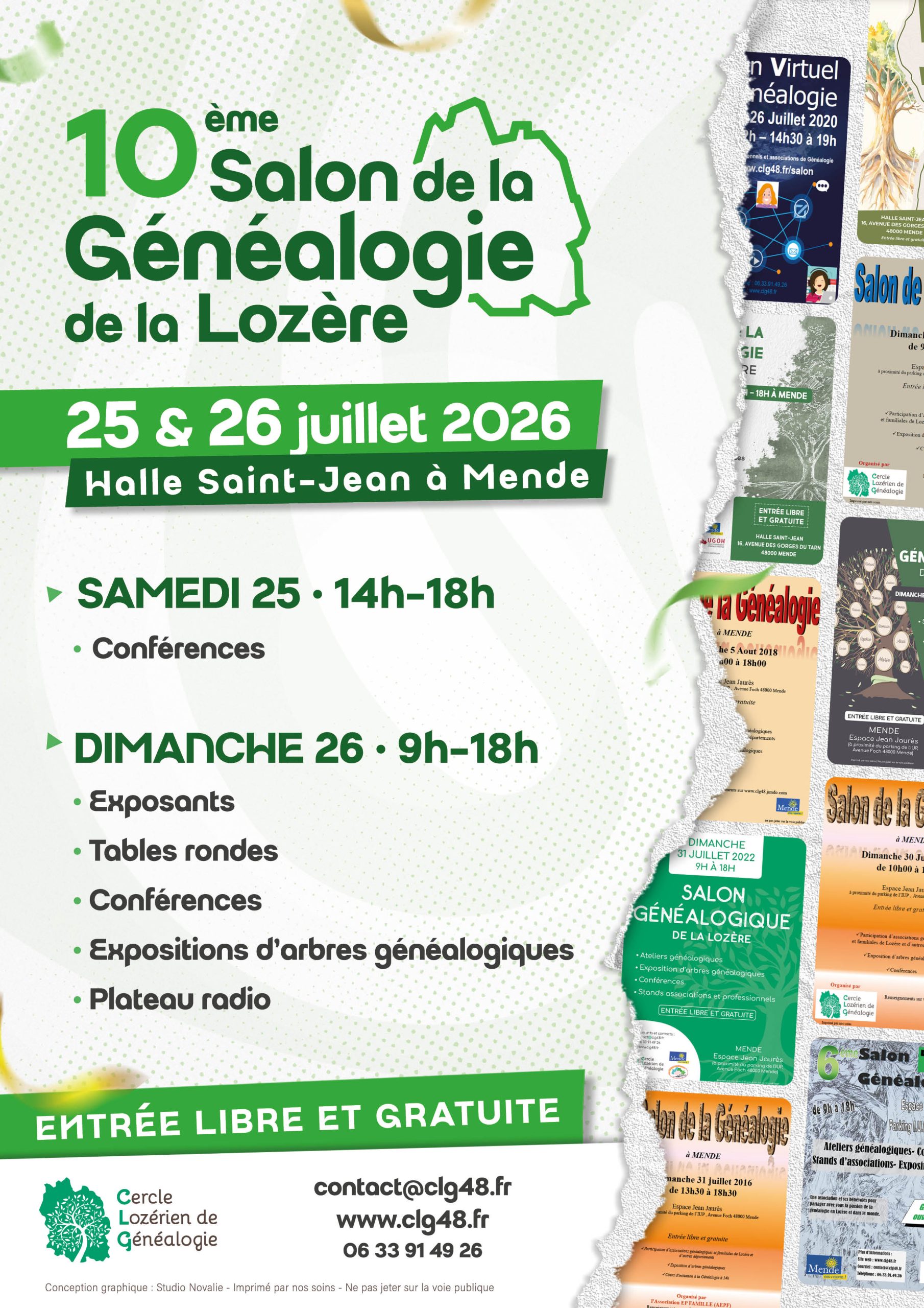 10e Salon de la généalogie de la Lozère à Mende (48)
