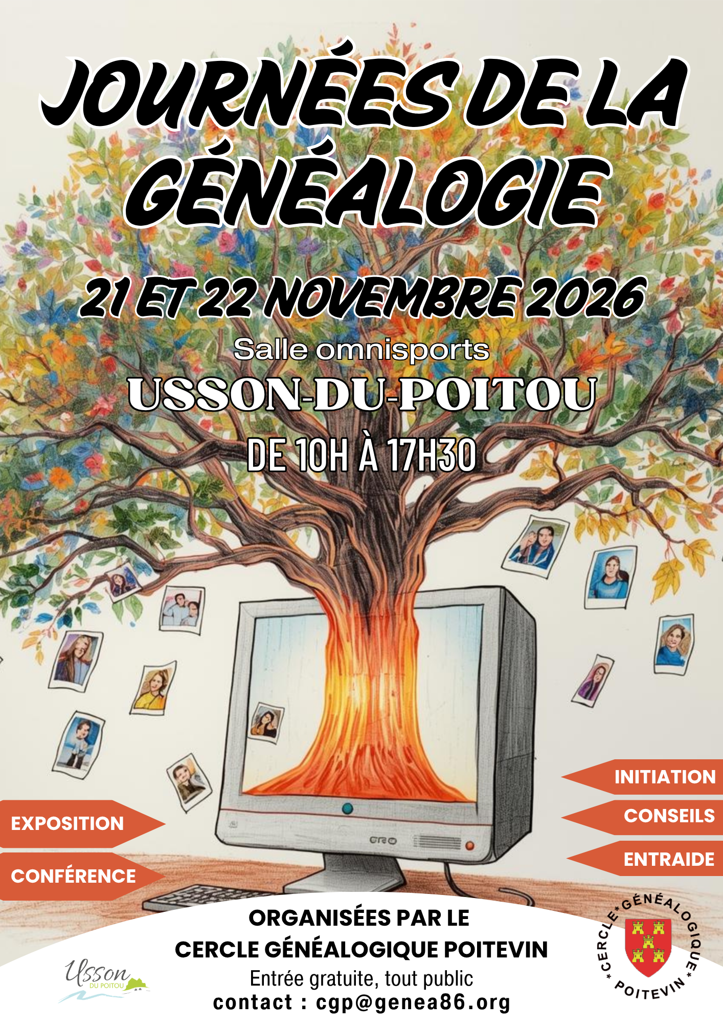 Journées de la Généalogie à Usson-du-Poitou (86)