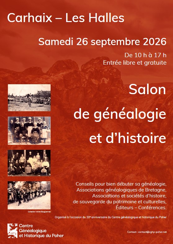 Salon de généalogie et d’histoire – Carhaix (29)